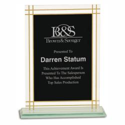Contemporary Glass Full Border Award, 8.5" High