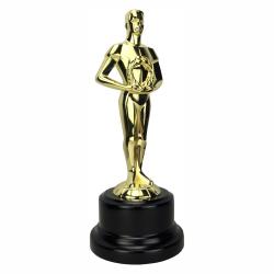 Metal Male Achiever on Marble Base, 4.63" wide x 11.25" tall x 4.63" deep