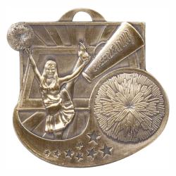 Cheerleading Star Blast II Medal, 2"