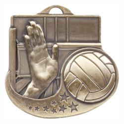 Volleyball Star Blast II Medal, 2"