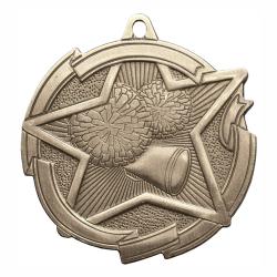 Cheerleading Star Medal, 2.375"