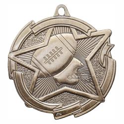 Football Star Medal, 2.375"