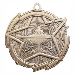 Lamp of Knowledge Star Medal, 2.375"