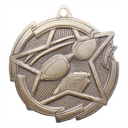 Swimming Star Medal, 2.375"