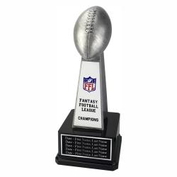 13" Fantasy Football Championship Trophy, 5.19" wide x 11.5" tall x 5.19" deep