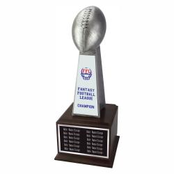 16.25" Fantasy Football Championship Trophy, ***sold Out***, 5.5" wide x 13.75" tall x 5.5" deep