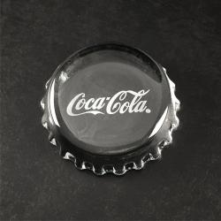 BOTTLE CAP GLASS PAPERWEIGHT