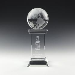 PEDESTAL CRYSTAL TOWER AWARD