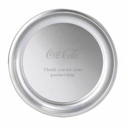 PEWTER CIRCLE TRAY - LARGE