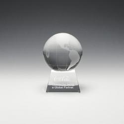 REVOLVING CRYSTAL GLOBE - SMALL