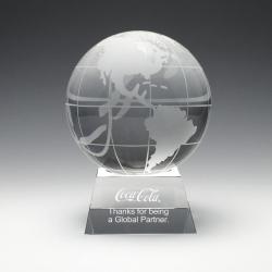 REVOLVING CRYSTAL GLOBE - LARGE