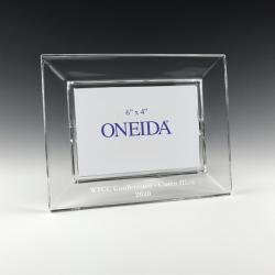 6" x 4" Oneida Crystal Photo Frame, 8.75" wide x 6.75" tall