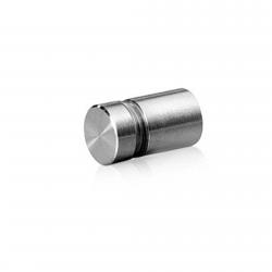 1/2" Satin Stainless Steel Standoff, 1/2" Diameter, 1/2" Standoff