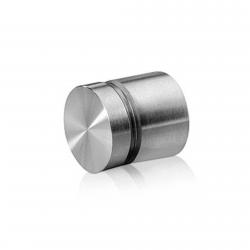 3/4" Satin Stainless Steel Standoff, 3/4" Diameter, 1/2" Standoff