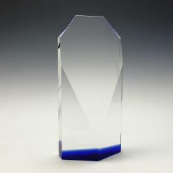 Culmination Cobalt Crystal award, 1.75" Thick, 4" wide x 8.5" tall x 1.75" deep