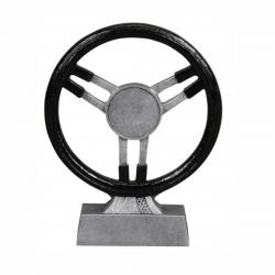 Steering Wheel Resin Award, 7" wide x 8.875" tall x 2" deep
