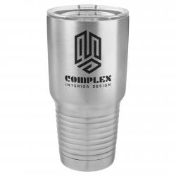 30oz. Stainless Steel Polar Camel Tumbler, 4" wide x 7.75" tall