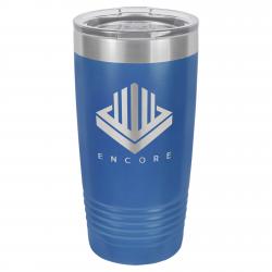 20oz. Blue Polar Camel Tumbler, 3.375" wide x 6.875" tall
