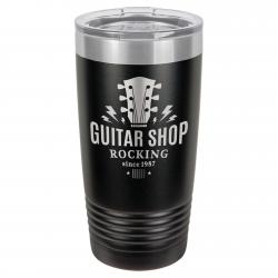 20oz. Black Polar Camel Tumbler, 3.375" wide x 6.875" tall