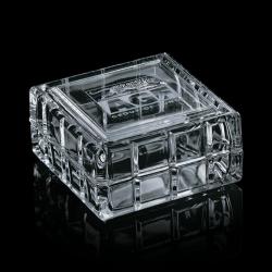 Snowdrop Trinket Box & Lid, 3.625" wide x 2" tall x 3.625" deep