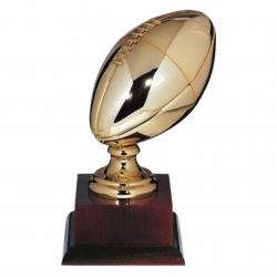 14" Gold Football on Base, 14" High