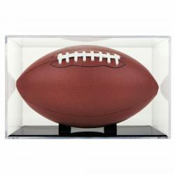 Football Clear Square Holder, limited quantities available, 11.875" wide x 7.5" tall x 7.5" deep