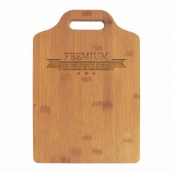 13" Bamboo Cutting Board with Handle, 13" wide x 9" tall x .5" deep