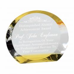 6.5" Golden Sunset Award, 8.5" wide x 6.75" tall x 1.5" deep