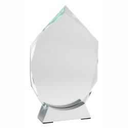 Crystal Arrow with Metal Base, 9.25" tall x 6" wide x 1.375" deep